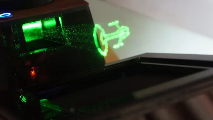 Hologramas Láser Vectoriales Interactivos. WOW!