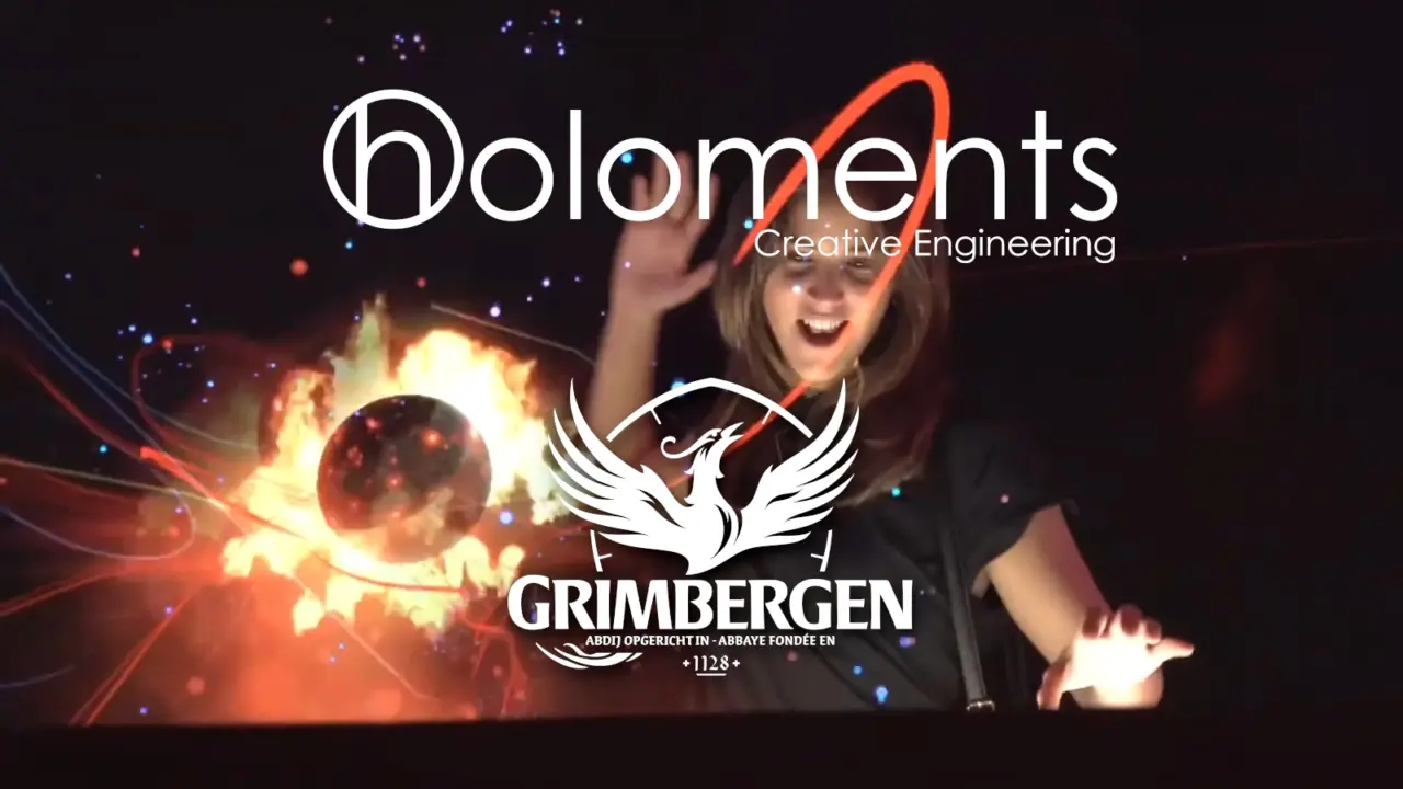 Evento de empresa de Grimbergen con hologramas de Holoments
