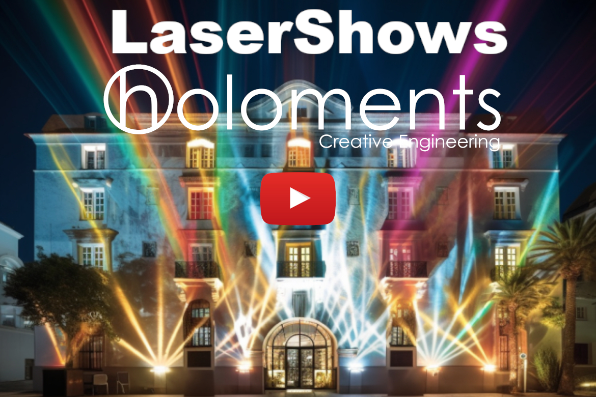 lasershow holoments hologramas interactivos laser mapping videomapping